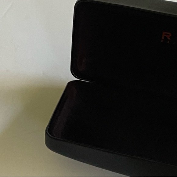 Ralph Lauren Black Eyeglasses Case Hard Clamshell Glasses Rectangle Holder - Picture 9 of 13